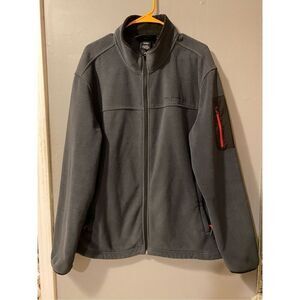 Free Country Gray Zip Up Fleece Jacket Size XLarge